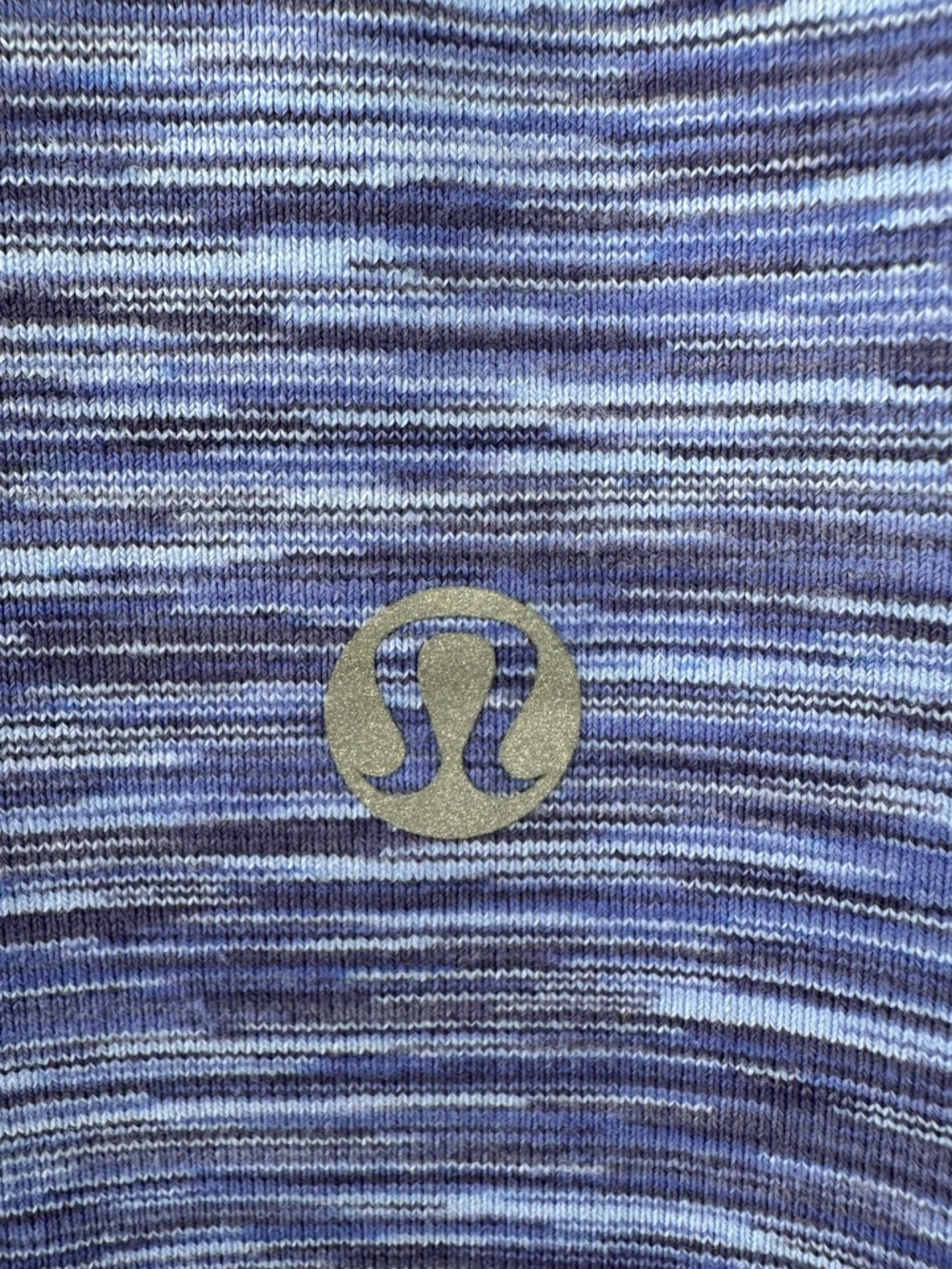 Lululemon Halter Racerback Blue Purple Tank Top Built In Shelf Bra Size 10 - Picture 3 of 7